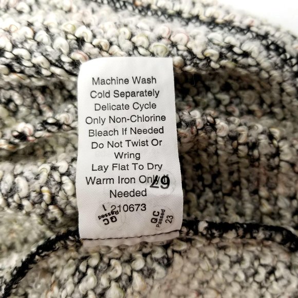 Cabi Sweater Top Short Sleeve Knit Dark Gray Black - Picture 8 of 9